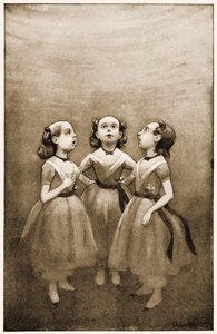 Vivían en el fondo de un pozo, ilustración para Las aventuras de Alicia en el país de las maravillas de Lewis Carroll, 1901 de Peter Newell